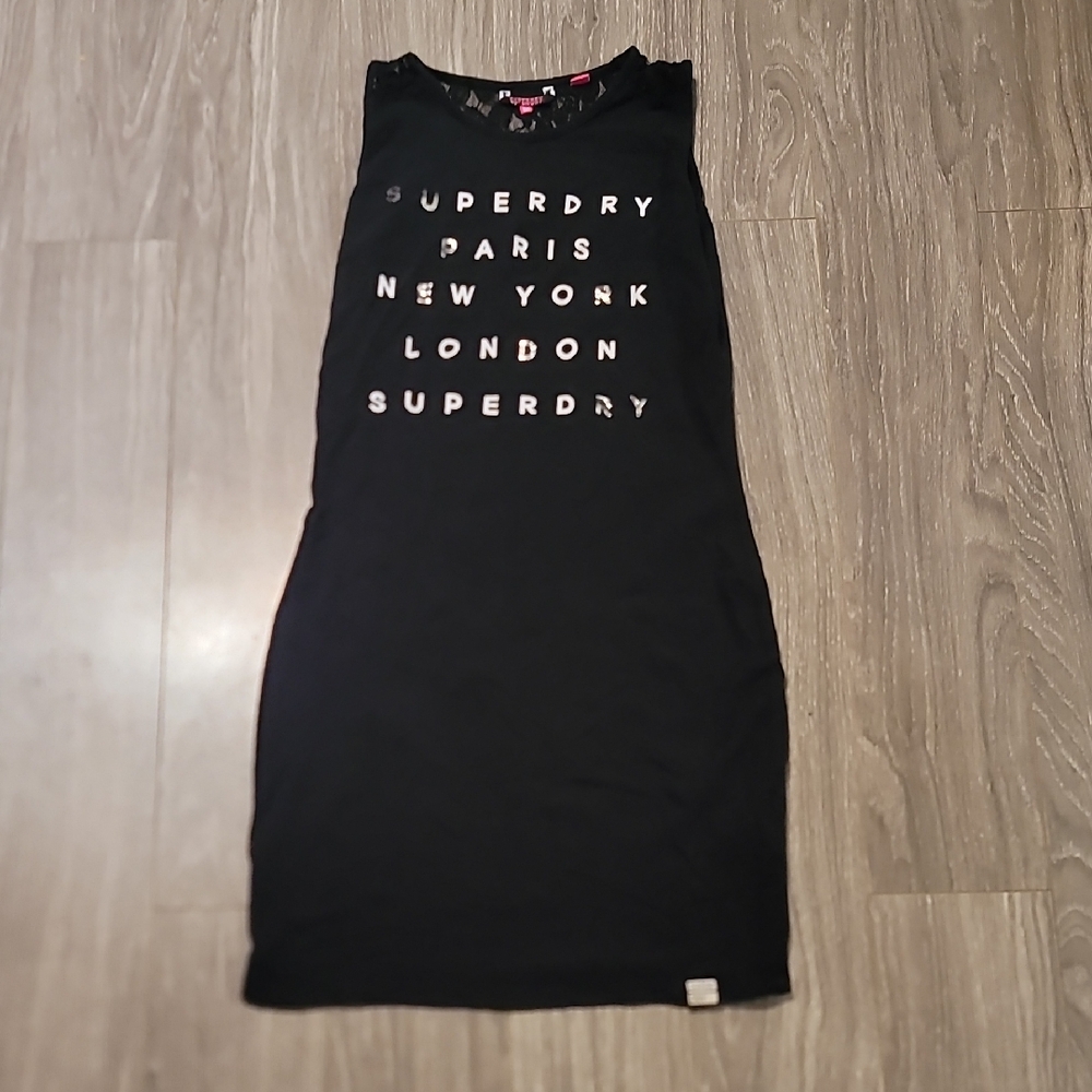 🔥3 for $15🔥Superdry Black Sleeveless Dress